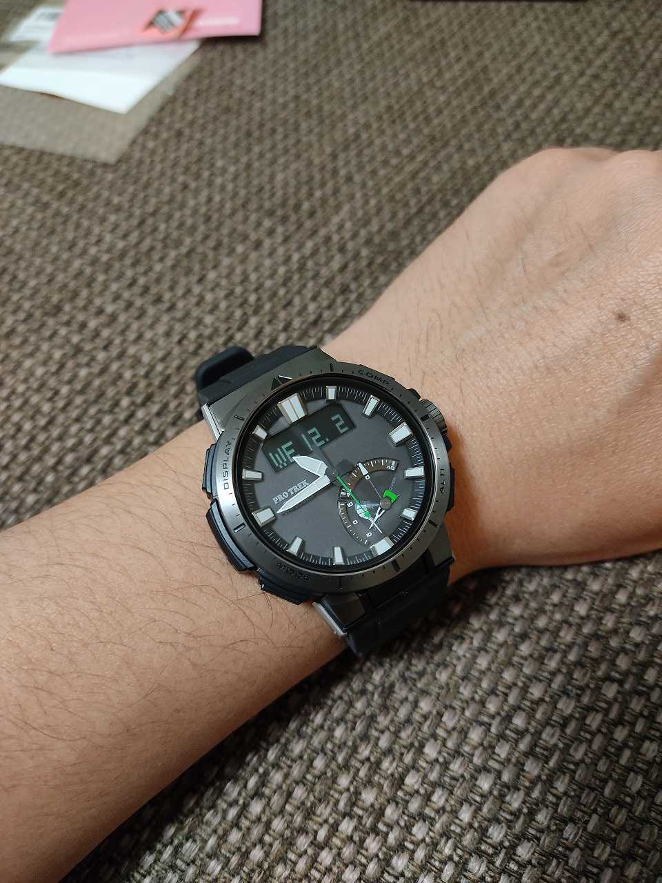 ゴッホ 星月夜 【美品❗】 CASIO PRO TREK PRW-70-1JF